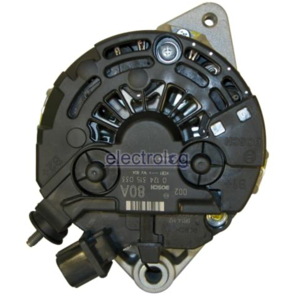 (ALT1287) PN-0124315033.  (ALTERNATOR 12V 80A KCB1 TOYOTA HILUX / FORTUNER - 2.5L, 3.0L DIESEL D4D)