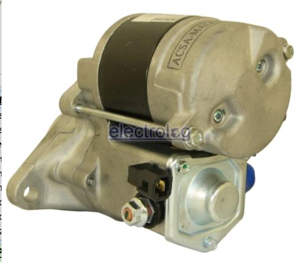 (XSTR6073) STARTER 12V 9T 1.0KW TOYOTA FORKLIFT / LAND CRUISER (22R-ENGINE)